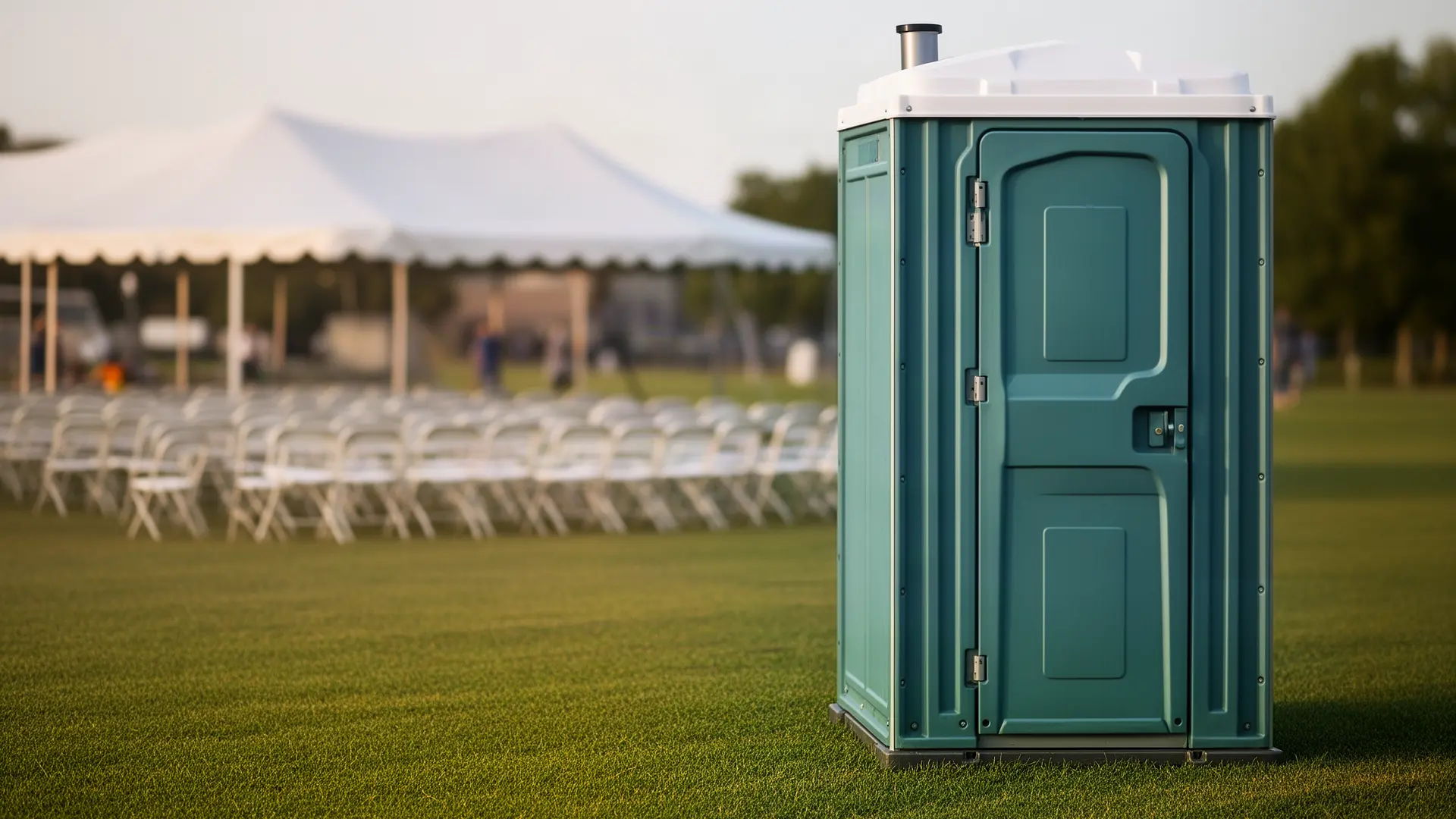 Clean porta potty unit from A & J Porta Potty Rental in Oakland, CA